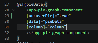 code to uncover the pie graph