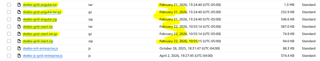 timestamp of enterprise files on file server