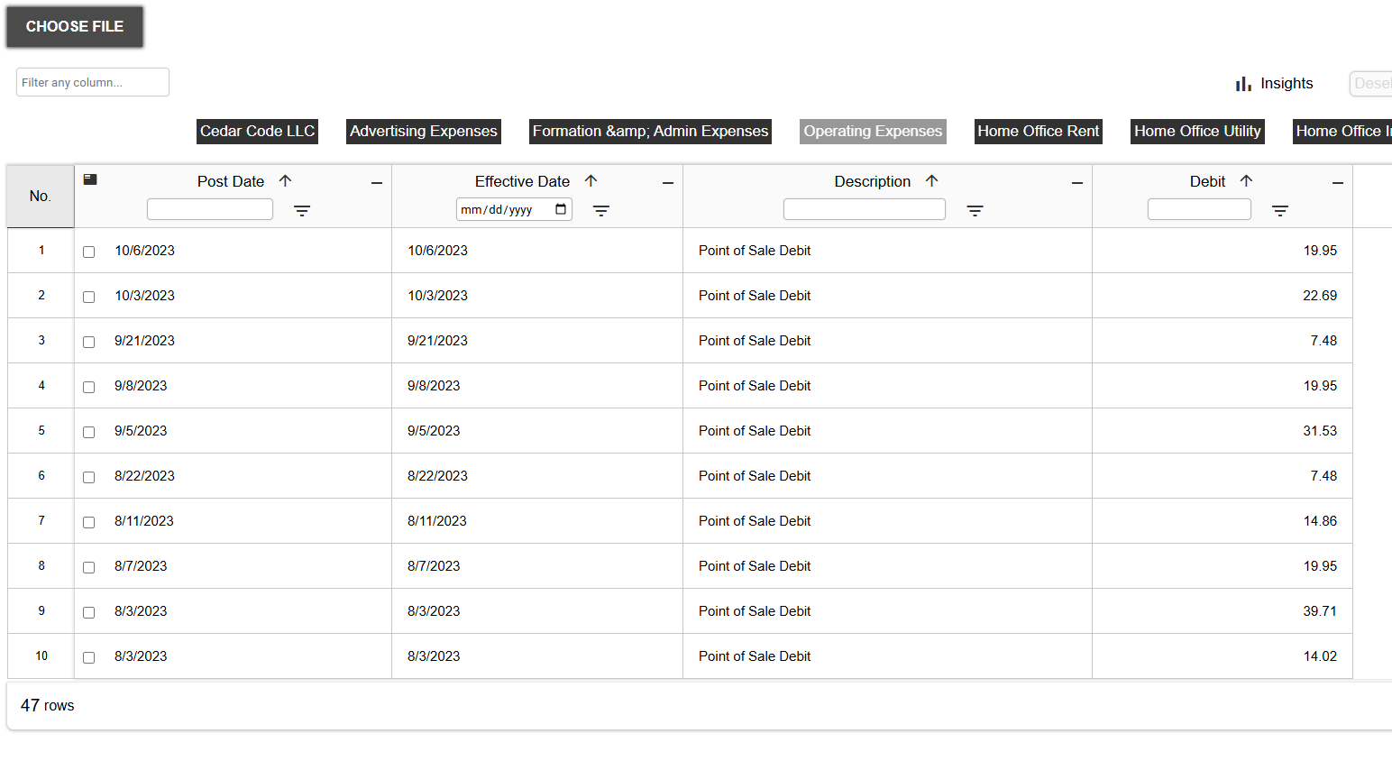 Excel to Data Grid App